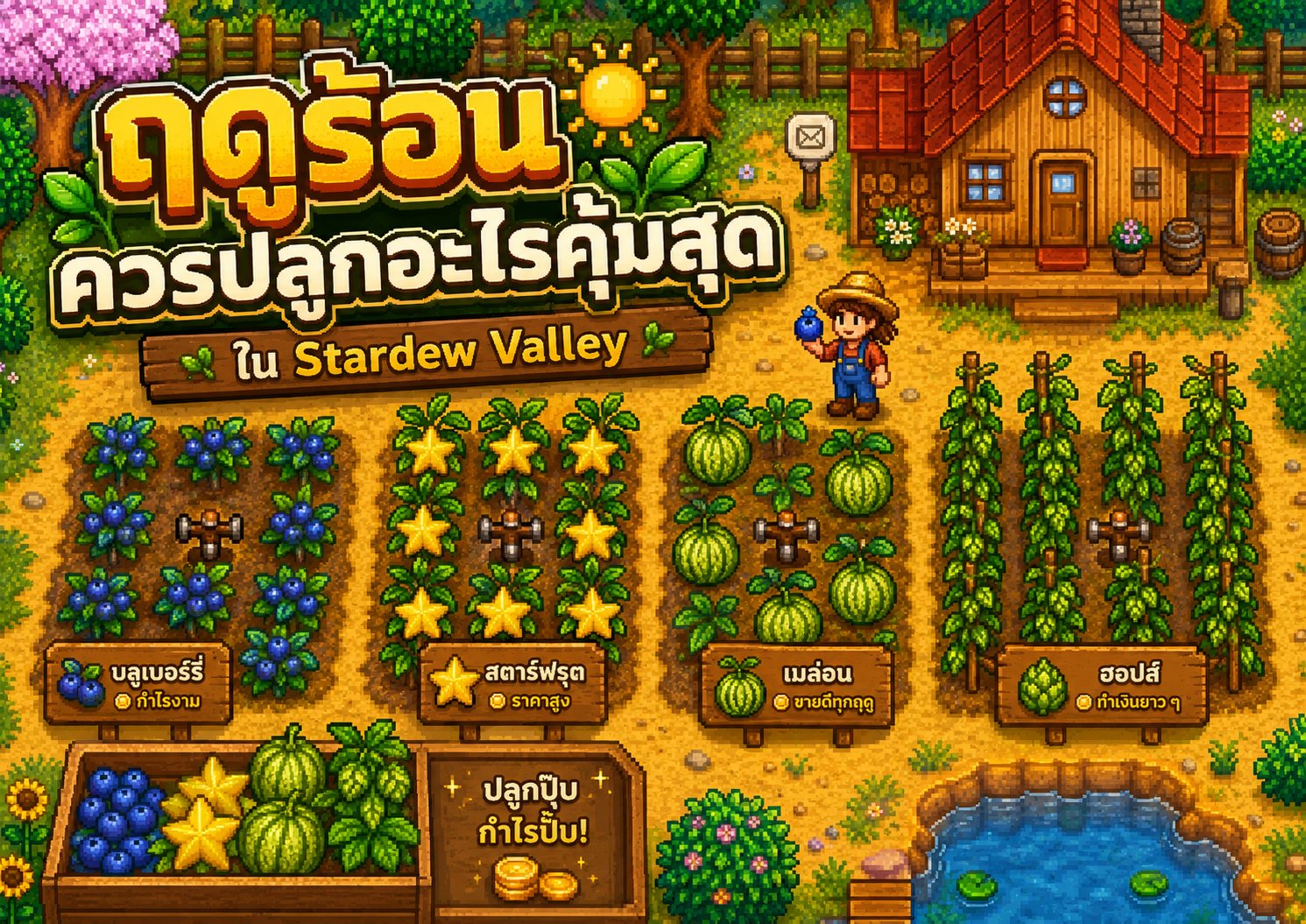 ฤดูร้อนควรปลูกอะไรคุ้มสุดใน Stardew Valley